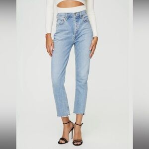 Agolde | Riley High Rise Straight Crop Jean